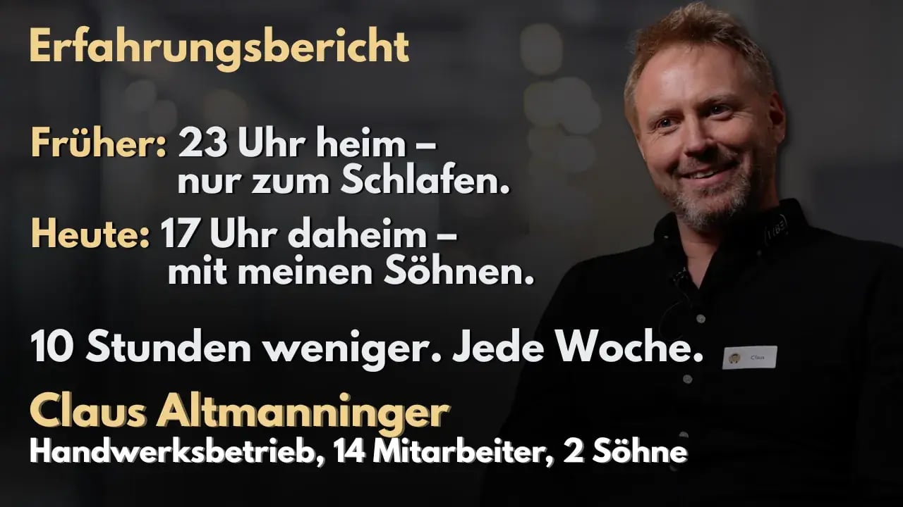 Erfahrungsbericht Claus Altmanninger