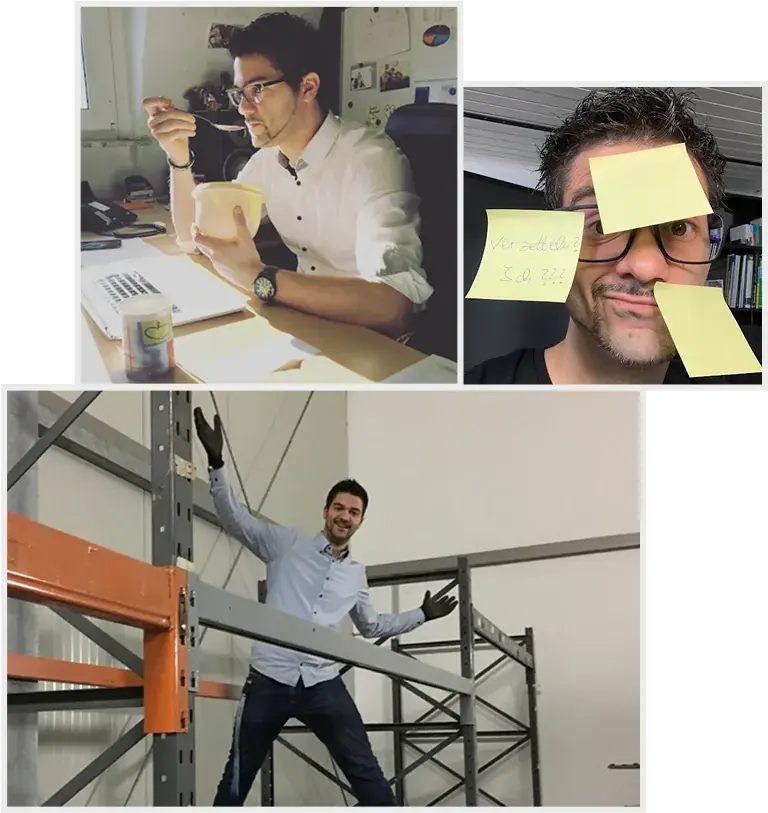 Raphael Stenzhorn mit Post-its