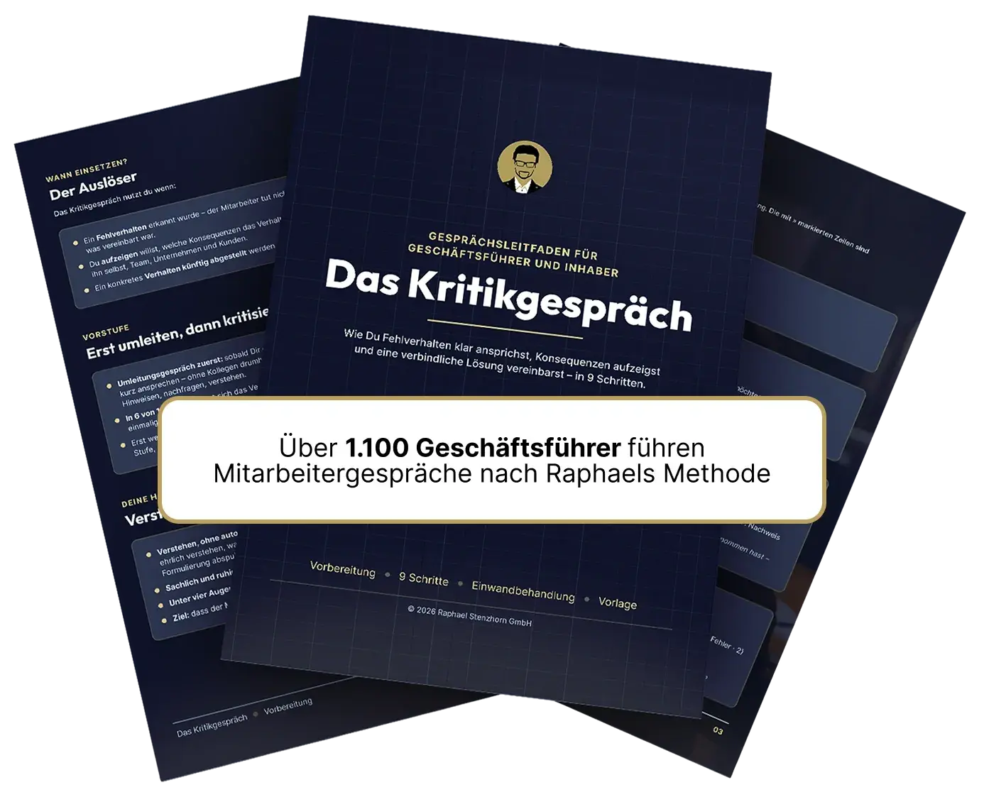 Mockup der Kritikgesprächsvorlage